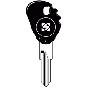 SILCA Autoschlüsselgehäuse ZD24RTE Look-A-Like Key
